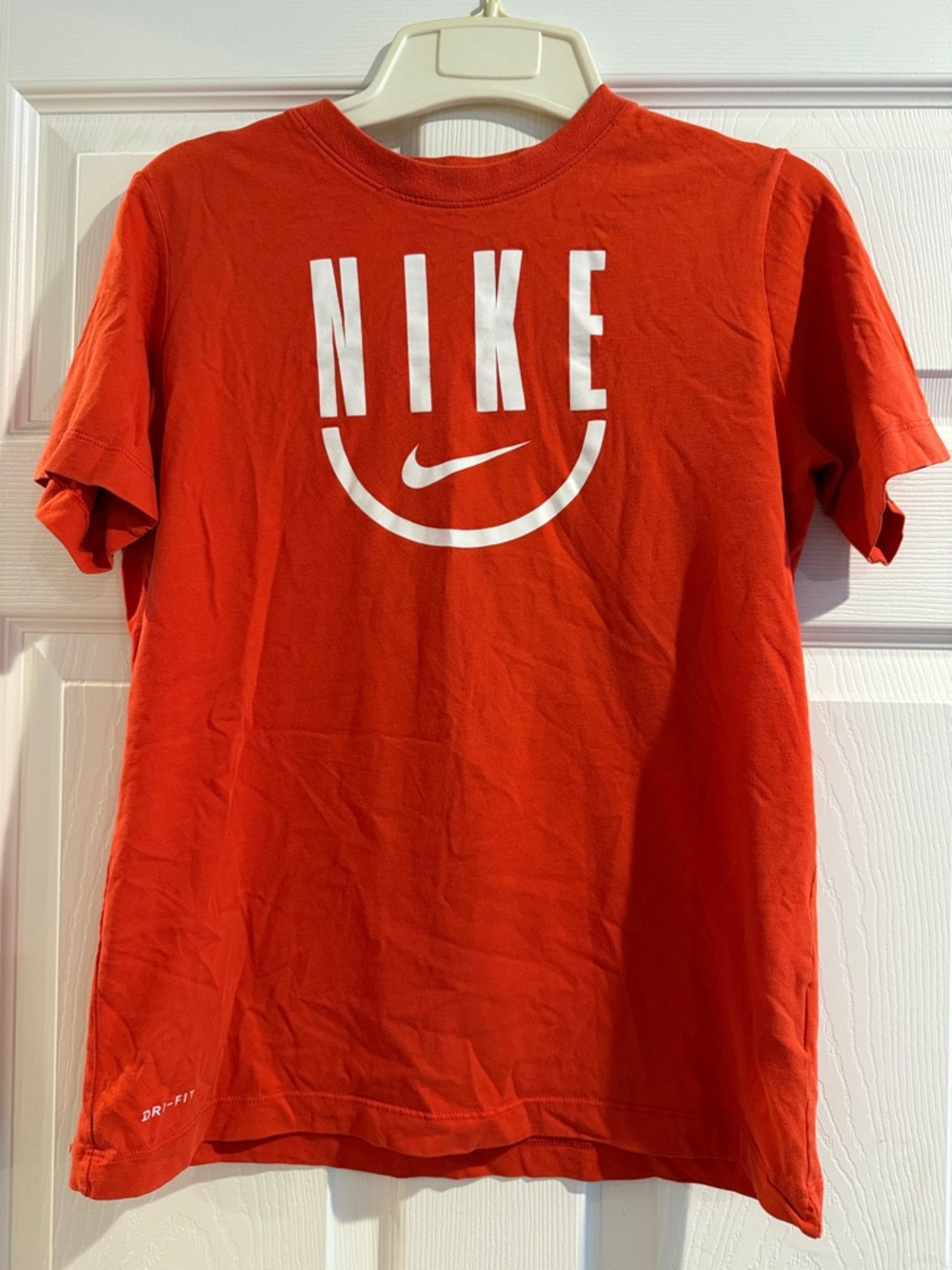 Nike Orange Short Sleeve Tee with White Logo